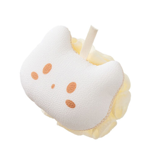 Double Sided Shower Scrubber Ergonomic Back Scrub Tool-White