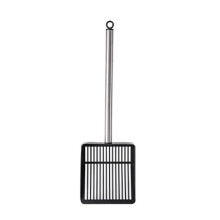 Large Cats Litter Scoops Metal Hollow-Square shovel black