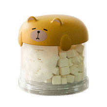 Multifunctional Visible Pet Food Organizers Storage-Yellow 1