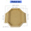 Mini Plastic Schildpadden Inweekkom Compacts-Bruin geel 4