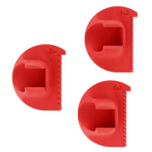 3Pcs Advanced Sewing Measure Accessory Plastic Stitching-Red