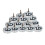 Set Of 12 Shimmering Silver Artificial Pumpkins Multipurpose 6