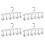 Multiple Directional Swivels Plastic Hanger Storage-4 packs 1