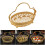 Creative Metal Wire Fruit Basket With Carved Detailing And 2