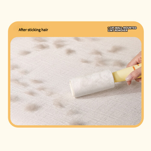 Efficient Pet Hair Removal Tool Durable Adhesive Brush-White 2