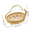 Creative Metal Wire Fruit Basket With Carved Detailing And 3