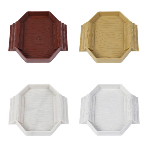 Mini Plastic Schildpadden Inweekkom Compacts-Bruin geel 1