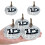 Set Of 12 Shimmering Silver Artificial Pumpkins Multipurpose 5