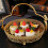 Creative Metal Wire Fruit Basket With Carved Detailing And 7
