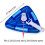 Pool Cleaning Brush Vacuum Suction Head Transparent Triangular Shape Rotatable Hose Interface For Debris Removal 2