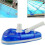 Pool Cleaning Brush Vacuum Suction Head Transparent Triangular Shape Rotatable Hose Interface For Debris Removal 3