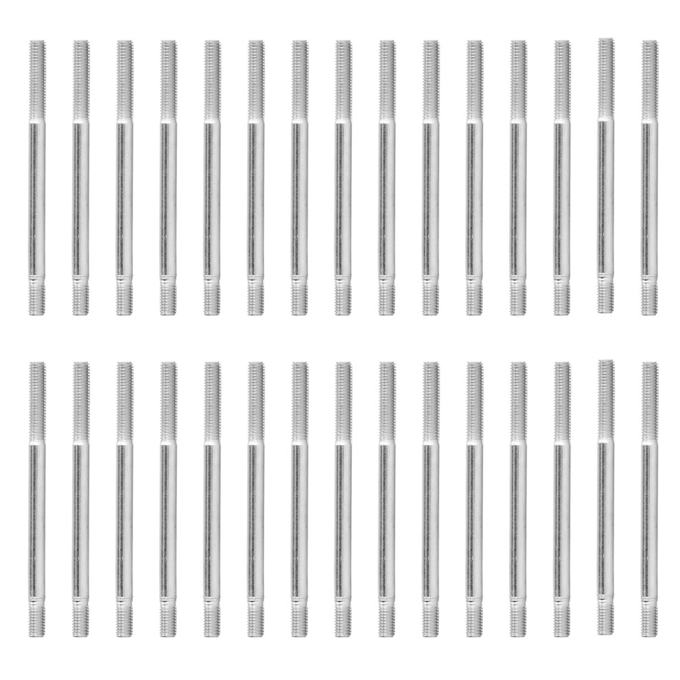30 Stã¼Ck Doppelgewindebolzen Aus Kohlenstoffstahl, 7406045194095