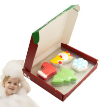 Christmas Bath Balls For Kids, 4 Fragrances And Shapes, Sparkling Body Wash, Shower Salts For Women