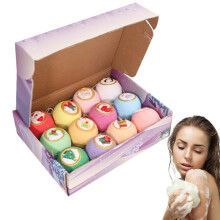 Christmas Shower Bubble Bath Ball Colorful Bubble Bath Balls For Boys, Girls, Kids, Adults