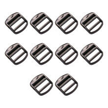 Alloy Strap Buckle Adjuster for School Backpacks-Gun black
