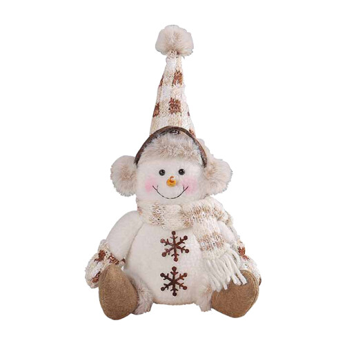 Geometrische gestrickte Schneemann-Dekoration,-Polygon
