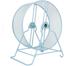 Quiet Running Wheel for Hamsters and Small Animals Durable Exercise Toy with Stand for Jogging and Playing, Blue