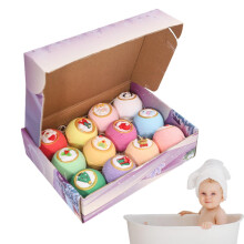 Bath Balls for Kids Christmas Colorful Bubble Bath Balls for Boys, Girls, Kids, Adults Shower Bath Bombs