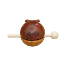 Wooden Fish Temple Block, 3.94 Inches Handheld Meditation Drum for Dcor