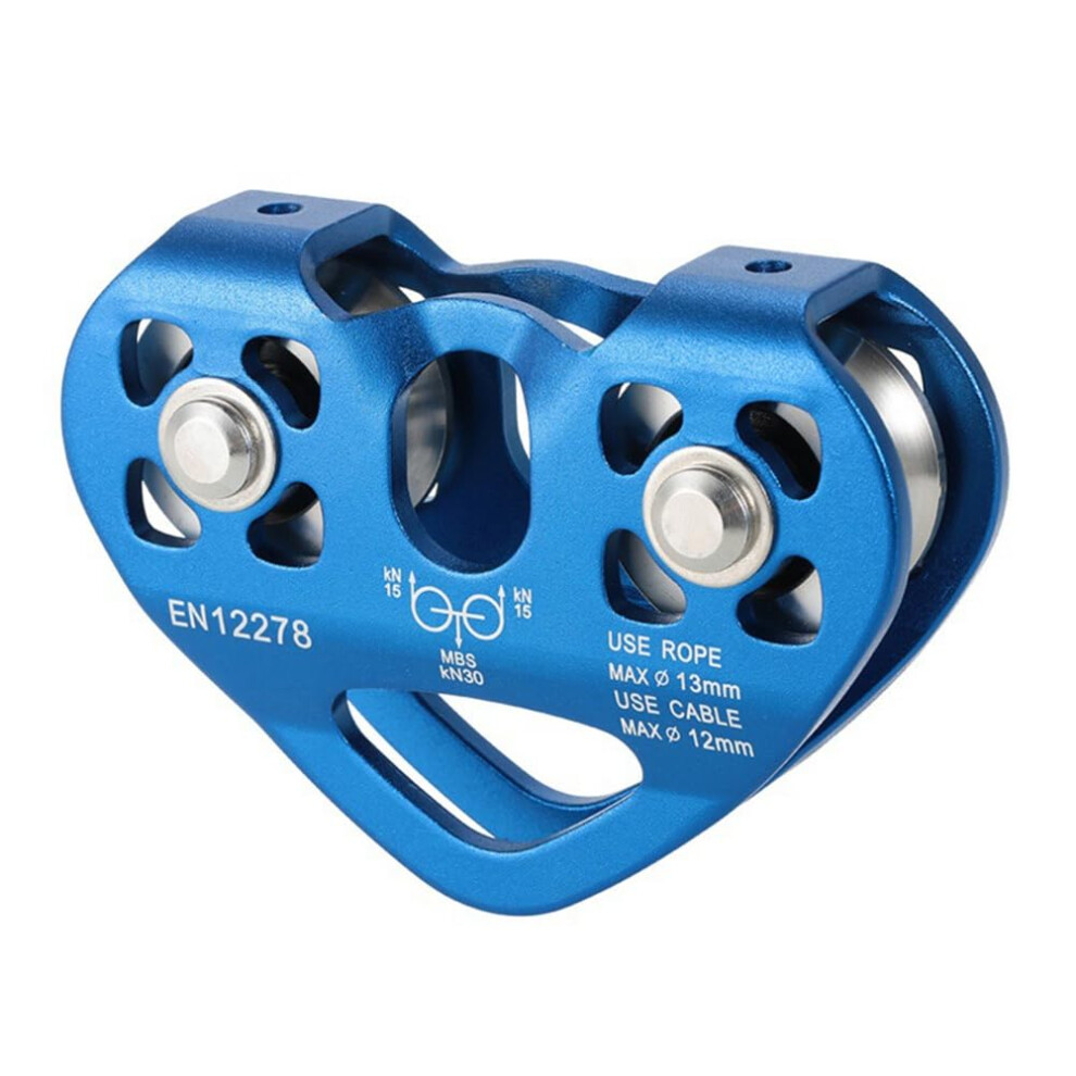 Pulley Heart Shape Double Pulley For Outdoor Climbing Mountaineering Lifting Transportation 9044945425680