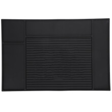 Hitzebeständige, rutschfeste und flexible Werkzeugablagematte aus Gummi für professionelle Friseursalons, strapazierfähiges Material, 30 x 45 cm