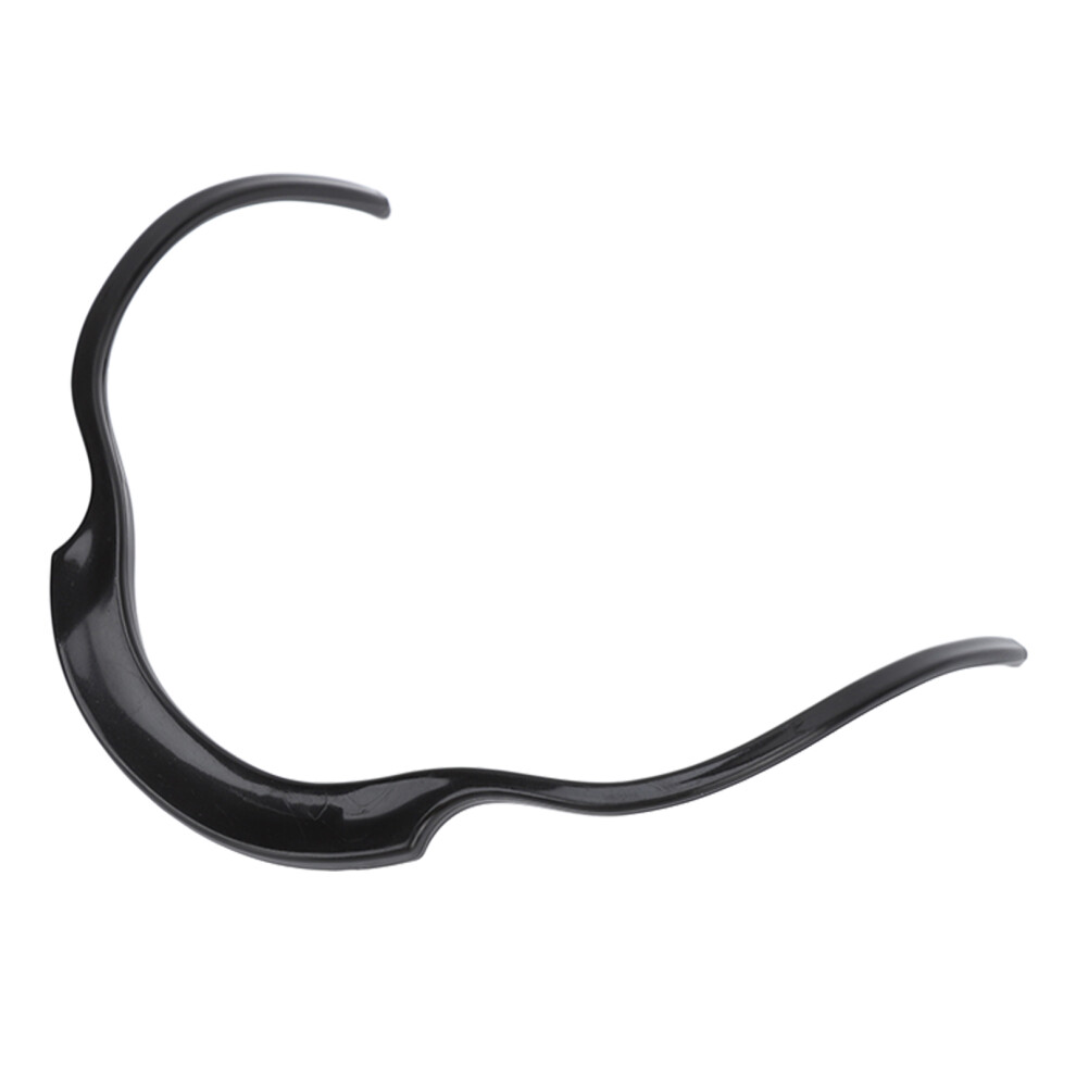 Black Facial Hair Grooming Tool: Symmetric Curve Beard Mustache Shaping Stencil