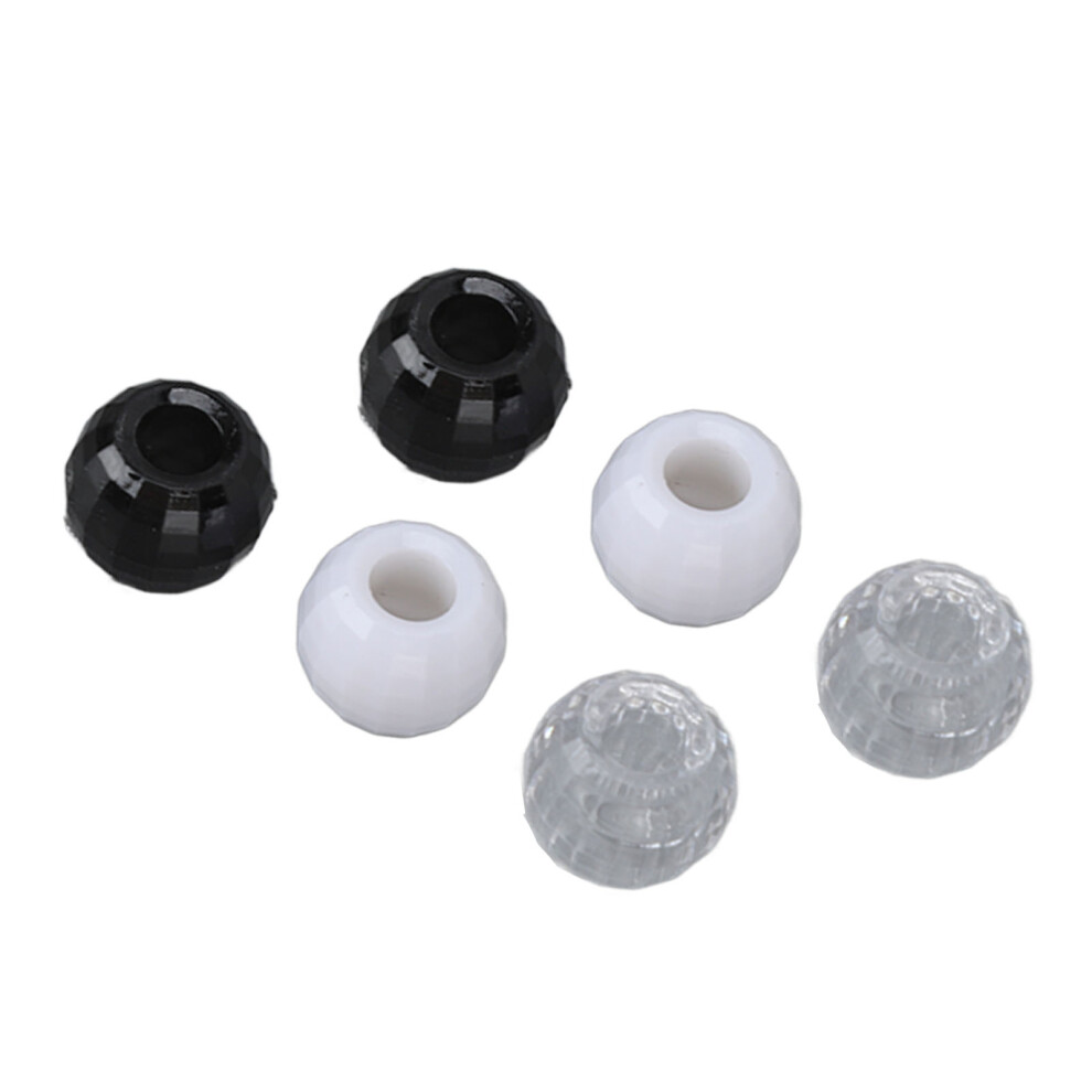 Unisex 100 Stã¼Ck Haarperlen Kunststoff Transparent