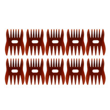 10pcs Men Wide Tooth Comb, 10 x 7.5cm, ABS Safe Styling Tool