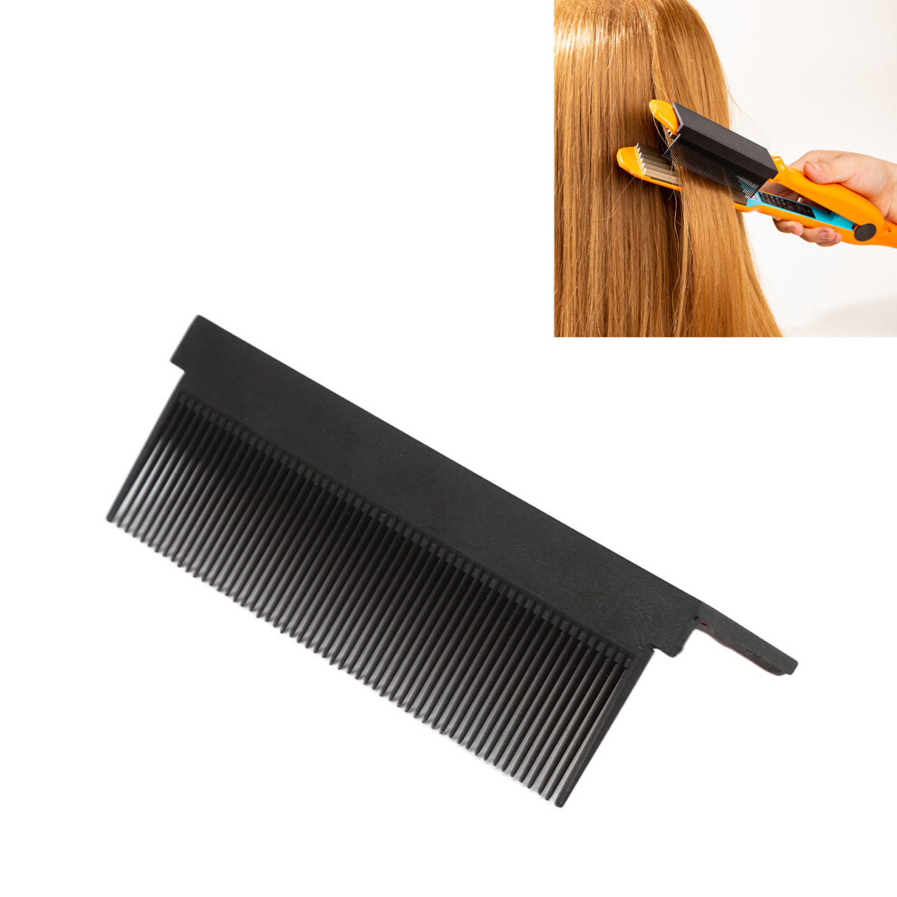 Carbon Fiber Hair Comb for Electric Hair Straightener - Black, 9.2cm