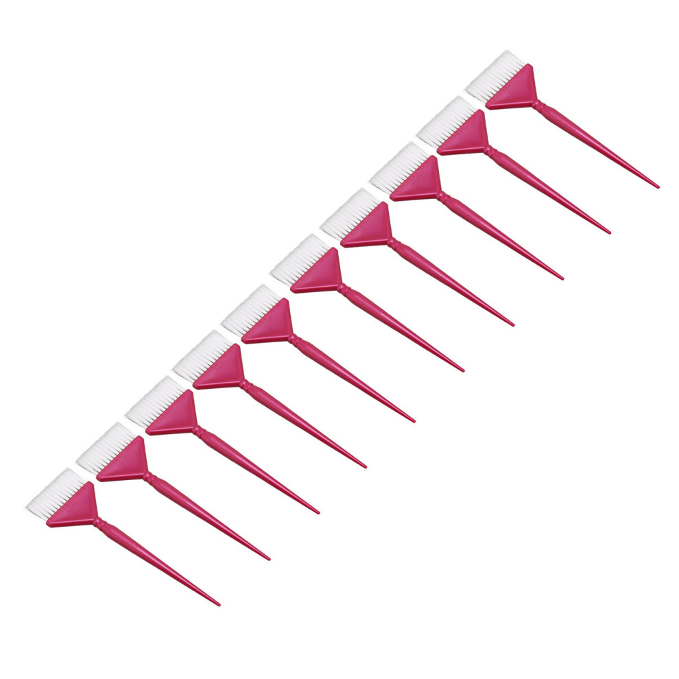10pcs Hair Color Brush Set, Ergonomic Handle, Salon & Home Use