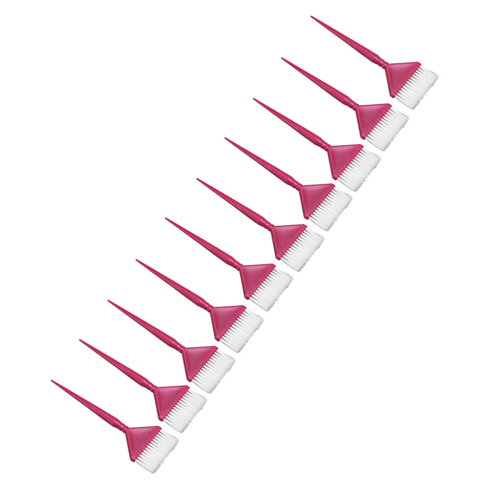 10pcs Hair Dye Brush Set ABS Ergonomic Handle for Salon & Home Use