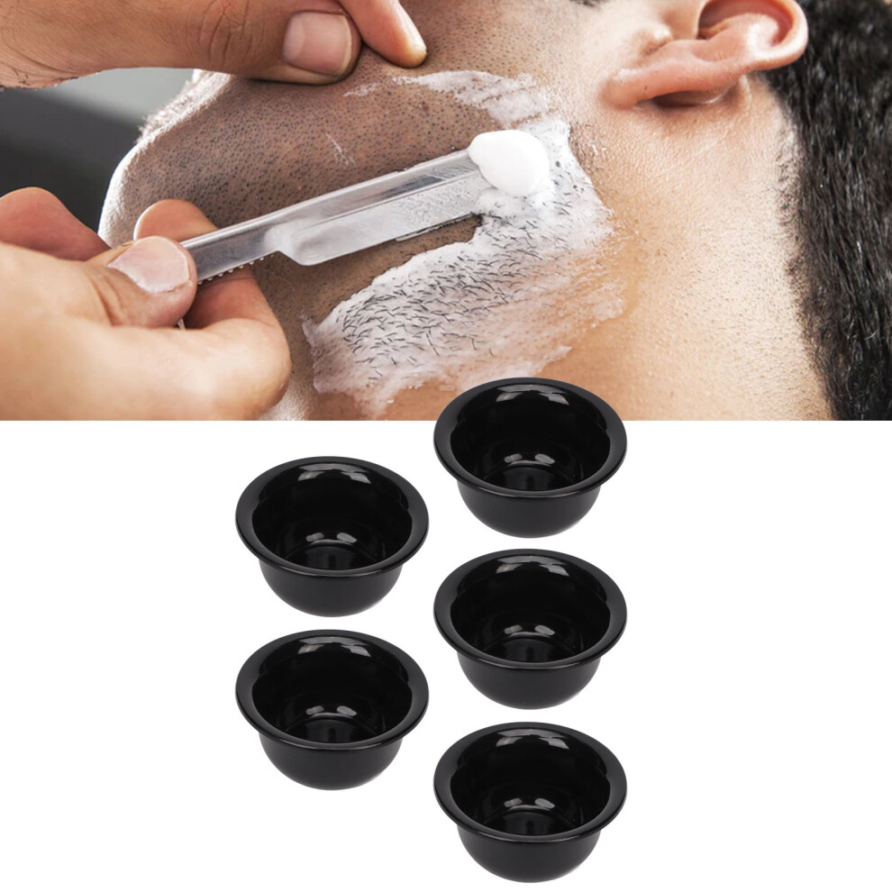 5Pcs Plastic Beard Shaving Foam Bowl Safe Practical for Men Salon & Home