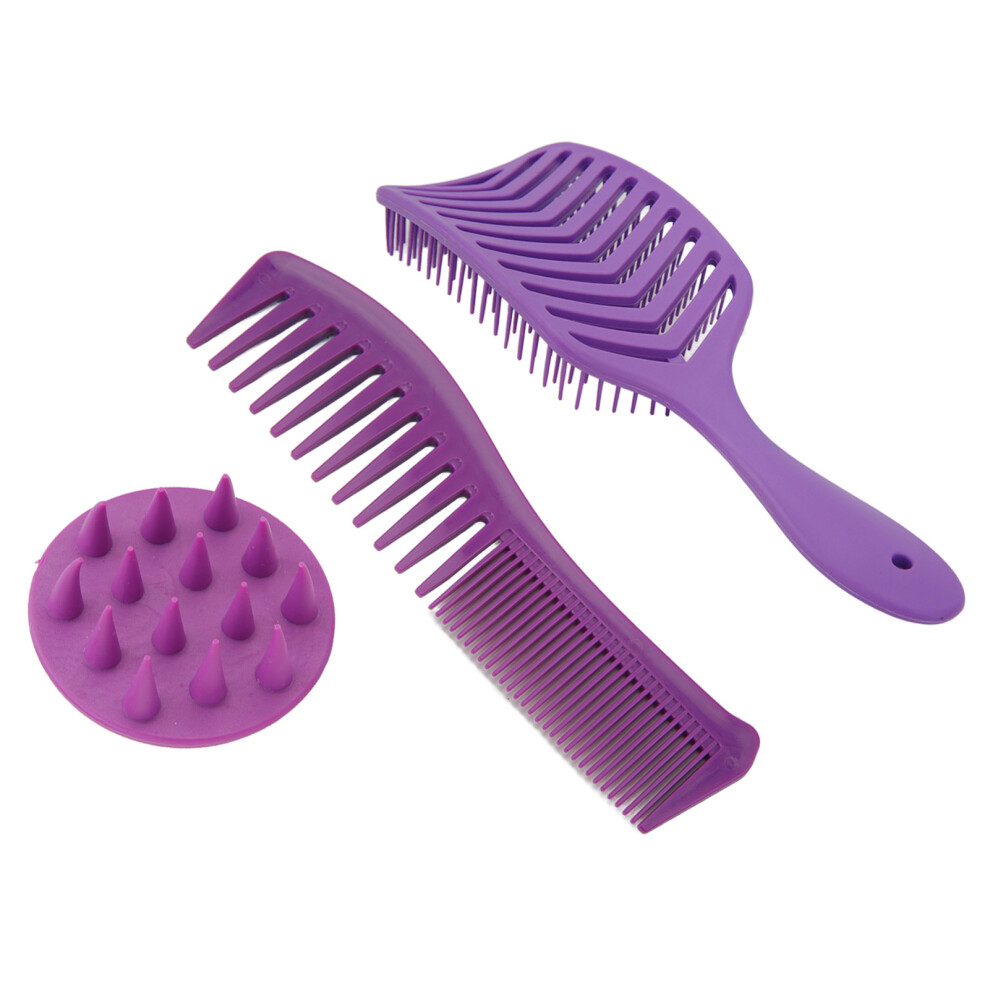 Unisex 3-Teiliges Haarbã¼Rsten-Kamm-Set, Ausgehã¶Hlte