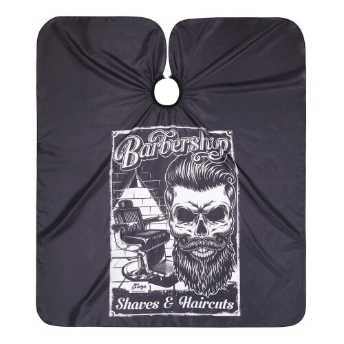 Friseur-Cape Polyester 140x160 cm Schwarz 1