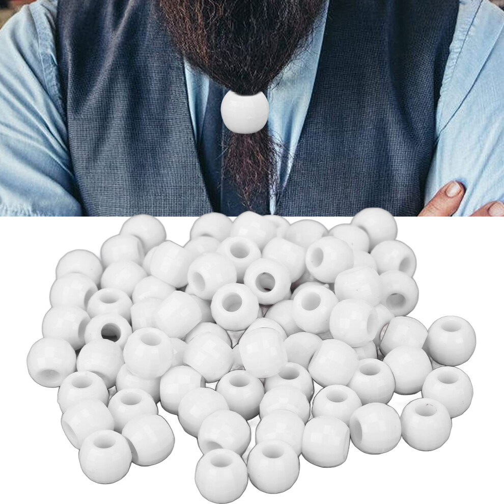 Unisex 100 Stã¼Ck Haarflechtperlen Aus Kunststoff Mit