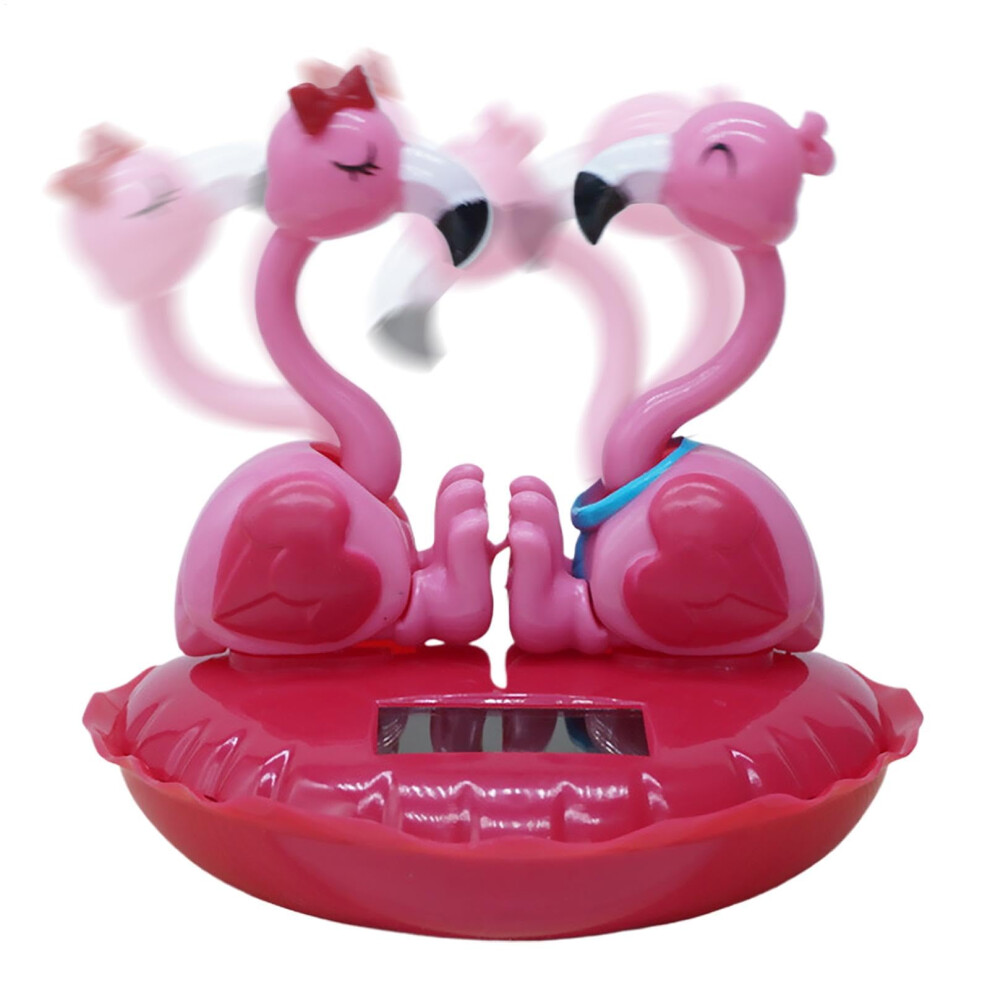 Solar Dancing Flamingo, Solarpowered Wobble Head Flamingo Car Dashboard Decoration 9412369915580