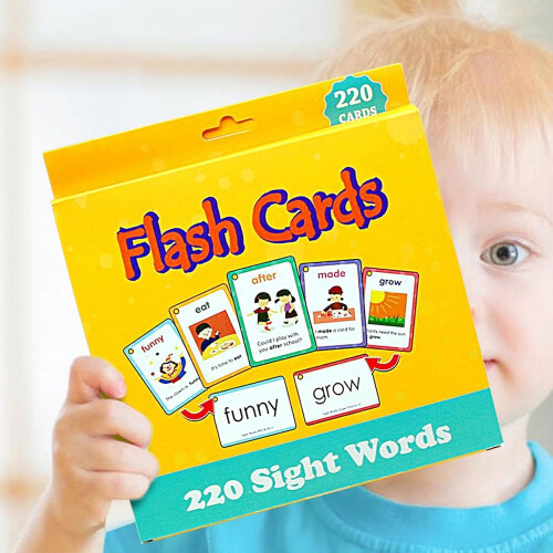 Sight Word Flashcards  220  Frequency Word Cards for Kindergarten 1