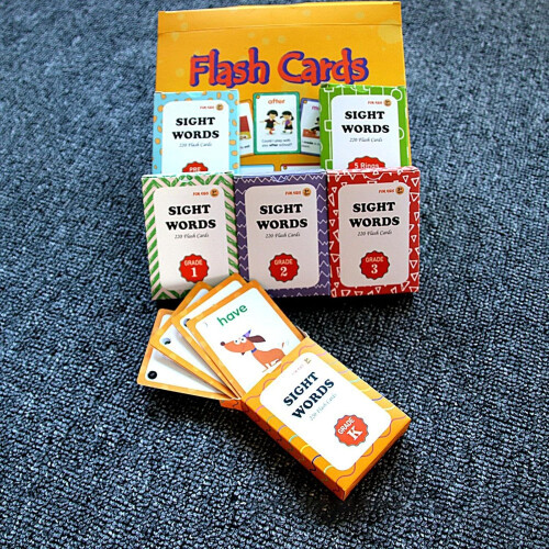 Sight Word Flashcards  220  Frequency Word Cards for Kindergarten 2