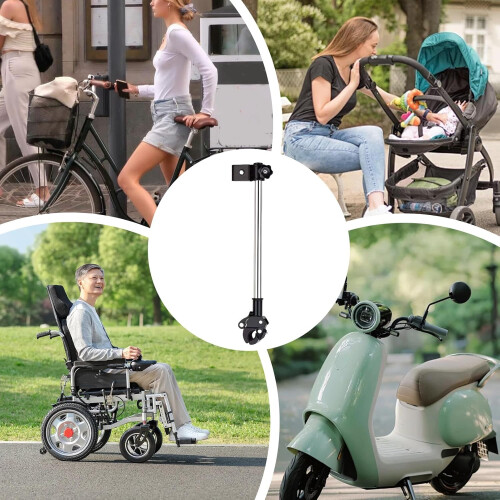 Bike Umbrella Mount Universal Quick Release Drill Attachment Tool For Bikes And Strollers 2