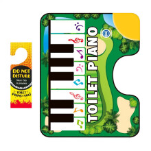 Toilet Piano Mat, Potty Piano Music Mat, Bathroom Floor Sounding Carpet Potty Piano Musical Floor Mat, Novelty Bathroom Fun Toilet Sound Rug