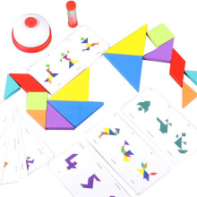 Template blocks, Tangram puzzles, educational sawblocks puzzle brain teaser toys, Tangram jigsaw intelligence STEM education for boys and girls