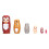 6Pcs Cartoon Russian Nesting Dolls Handgemachte 10
