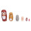 6Pcs Cartoon Russian Nesting Dolls Handgemachte 4