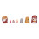 6Pcs Cartoon Russian Nesting Dolls Handgemachte 4