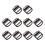 10PCS Backpacks Buckles Rustproof Hardware for Bags-Gun black 1