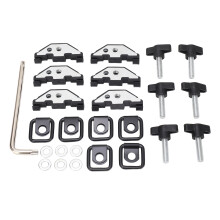 Werkzeuglose Schnellbefestigung für Jeep-Hardtops, Rändelschrauben, verzinkte Bolzen, robuste thermoplastische Nylon-Befestigungsringe, Gepäcknetz