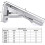 Stainless Steel Folding Shelf Brackets for Multi-Purpose Application, Easy Installation Collapsible Wall Mounted Brackets 2