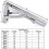 Stainless Steel Folding Shelf Brackets for Multi-Purpose Application, Easy Installation Collapsible Wall Mounted Brackets 8