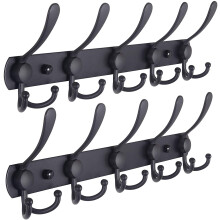 Lifetime Quality Guarantee Coat Rack Wall Mounted, Anti-Tear Anti-Sliding Design For Safe Hanging, Easy Installed Stainless Steel With Aluminium Alloy