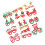 Wasbare kerstkostuumbril Lichtgewicht plastic frame-Set 2 1